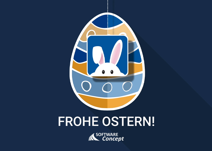 Software-Concept w&uuml;nscht frohe Ostern